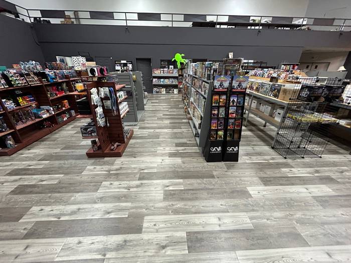Commercial LVP flooring installed by SPF Construction in retail store